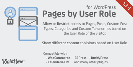 CodeCanyon - Pages by User Role for WordPress v1.3.6.78455 - 136020