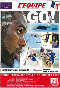 L'Equipe Edition du Vendredi 27 Juillet 2012