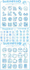 Hand draw icons