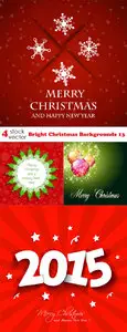 Vectors - Bright Christmas Backgrounds 13