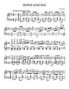 Maple leaf rag - Scott Joplin (Piano Solo)
