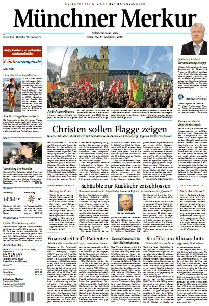 Münchner Merkur vom 11. Oktober 2010