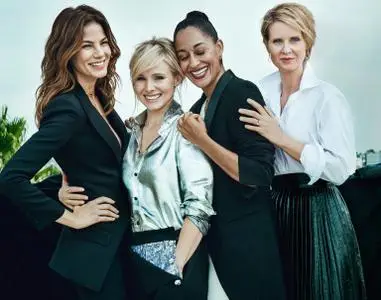 Michelle Monahghan, Kristen Bell, Tracee Ellis Ross & Cynthia Nixon by Victor Demarchelier for The Edit November 24h, 2016