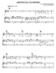 Artificial Flowers - Bobby Darin, Bock & Harnick, Tenderloin Musical, The Beautiful South (Piano-Vocal-Guitar)