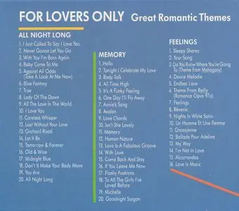 The London Studio Orchestra And Singers - For Lovers Only: Great Romantic Themes (1997) {3CD Box Set} Re-Up