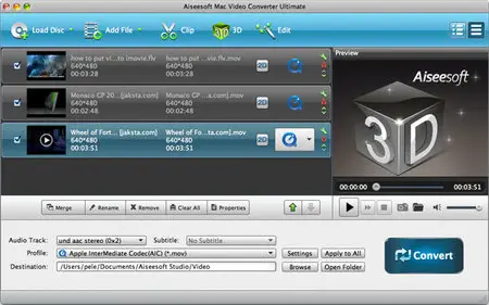Aiseesoft Mac Video Converter Ultimate 6.3.78 Mac OS X
