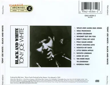 Tony Joe White - Black And White (1969) Reissue 1996