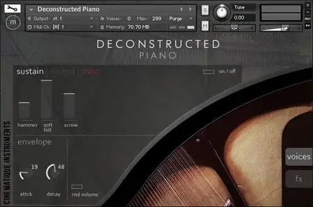 Cinematique Instruments Deconstructed Piano KONTAKT