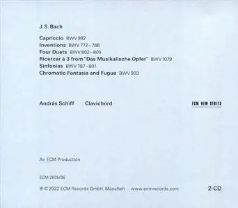 András Schiff - Johann Sebastian Bach: Clavichord (2022)