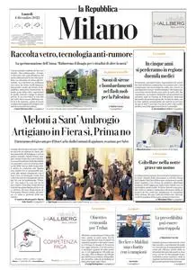 la Repubblica Milano - 4 Dicembre 2023