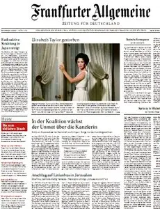 Frankfurter Allgemeine Zeitung mit RMZ vom 24. März 2011