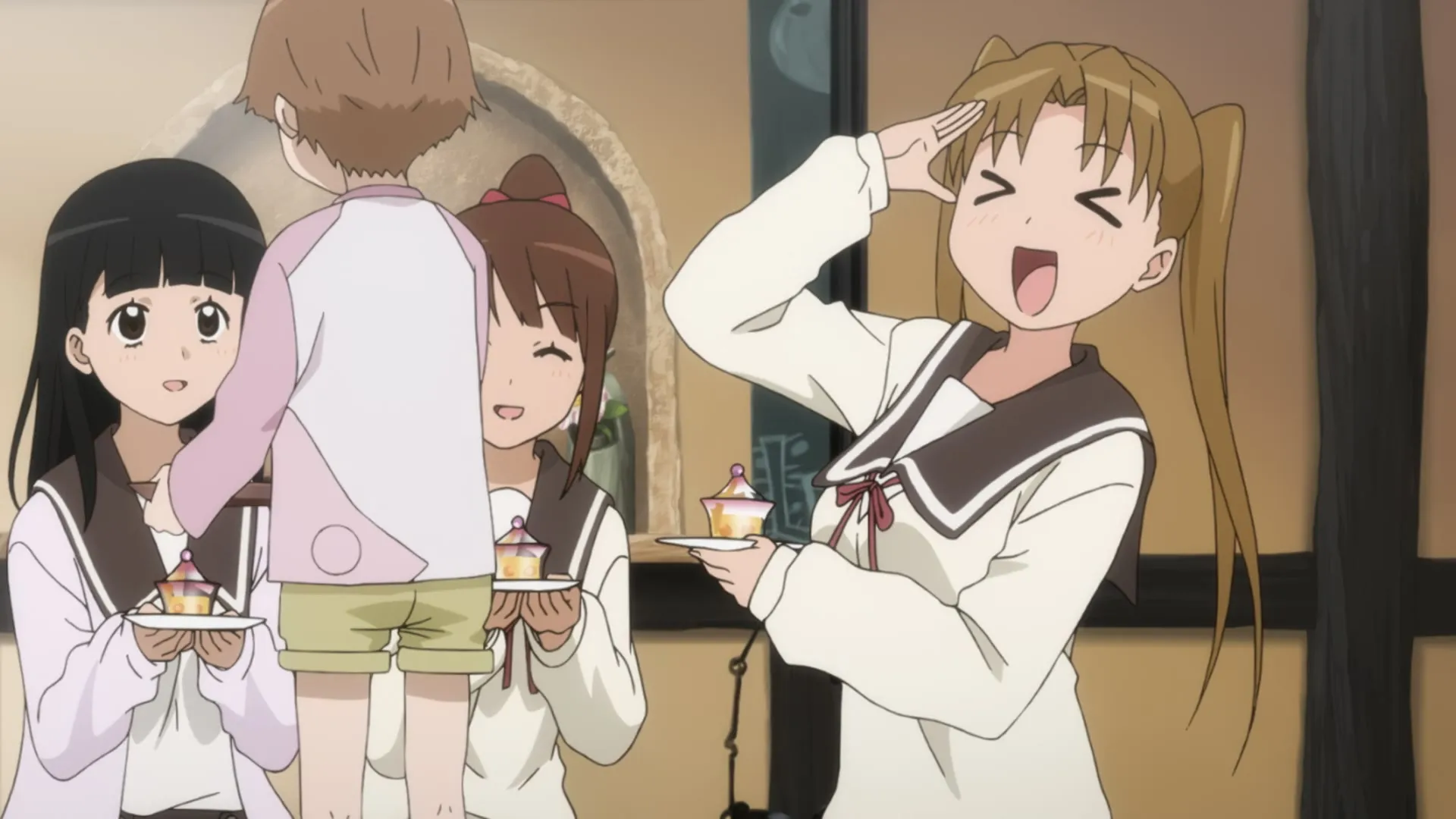 Tamayura (2011 S00E03 Im Happy When We All Walk Together Zurako