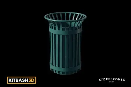 Kitbash: Storefronts - Trash Bin A 8U8XYMS