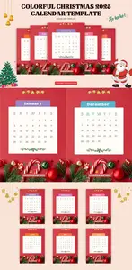 Colorful 2025 Calendar PDF Templates