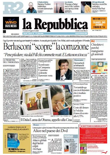 La Repubblica (19-02-10)