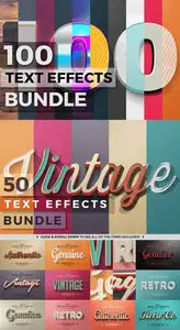 CreativeMarket - 100 Text Effects + Bonus Items