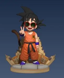 Goku with Master Roshis glasses