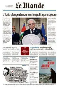 Le Monde du Mardi 29 Mai 2018