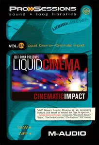 M-Audio Pro Sessions Vol 25 Liquid Cinema Cinematic Impact WAV AiFF