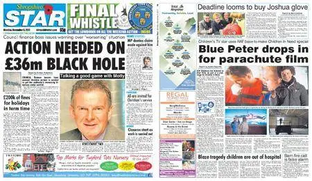 Shropshire Star Shrewsbury Edition – November 06, 2017
