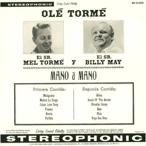 Mel Tormé - ¡Ole Tormé! Mel Tormé Goes South Of The Border With Billy May (1959) [Remastered 2002]