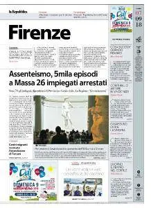 la Repubblica Firenze - 7 Settembre 2018