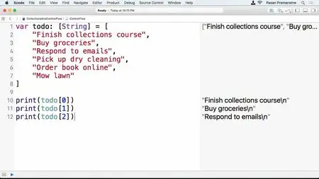 Teamtreehouse - Swift 2.0 Collections and Control Flow