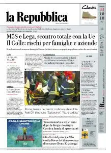 la Repubblica - 24 Ottobre 2018