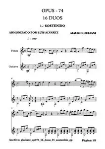 giuliani op074 16 duos 01 sostenido