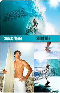 Surfers - UHQ Stock Photo