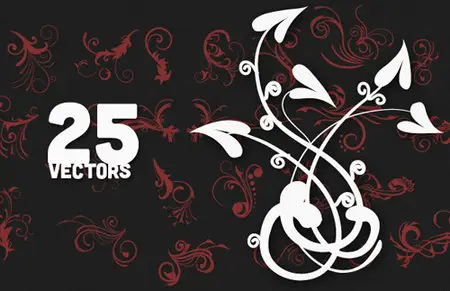 Vector Floral Set 9