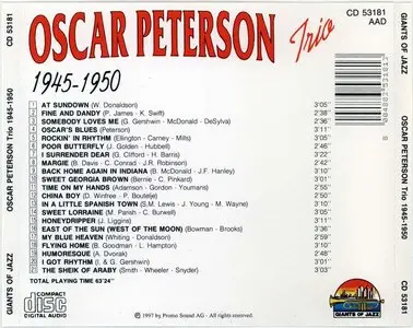Oscar Peterson Trio - 1945-1950 (1997)