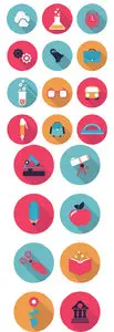 Flat Icons Vector Set 4