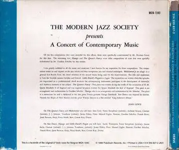 The Modern Jazz Society - Presents A Concert Of Contemporary Music (1955) {1999, Verve Elite Edition, Remastered}