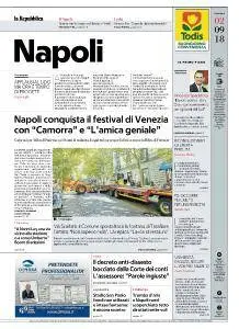la Repubblica Napoli - 2 Settembre 2018