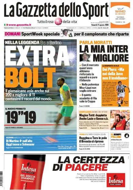La Gazzetta dello Sport (21-08-09)