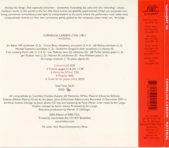 Cornelius Cardew - Material (2004)