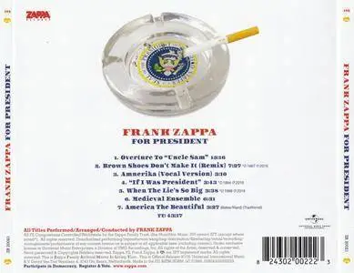 Frank Zappa - Frank Zappa For President (2016) {Zappa Records ZR 20021}