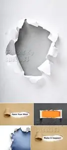 Stock Photo - Torn Paper Backgrounds