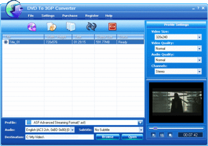 Eztoo DVD To 3GP Converter 2.00