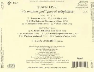 Steven Osborne - Franz Liszt: Harmonies poétiques et religieuses (2004)