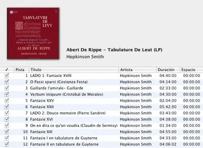 Hopkinson Smith - De Rippe (LP / FLAC)