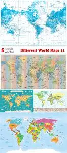 Vectors - Different World Maps 11