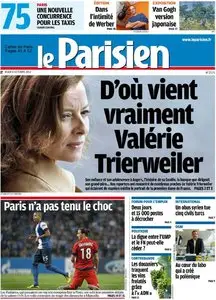 Le Parisien + Cahier Paris du Jeudi 4 Octobre 2012