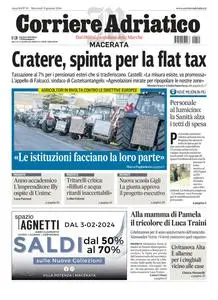 Corriere Adriatico Macerata - 31 Gennaio 2024