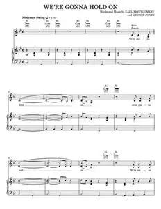 We're Gonna Hold On - George Jones, George Jones & Tammy Wynette, Tammy Wynette (Piano-Vocal-Guitar)