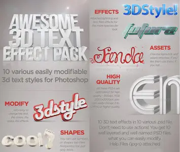 GraphicRiver 3D Text Effects