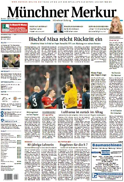 Münchner Merkur vom 22. April 2010