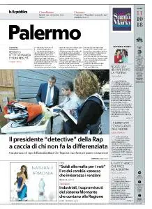la Repubblica Palermo - 11 Ottobre 2018