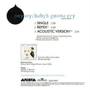 Eurythmics - (My My) Baby's Gonna Cry (US promo CD5) (1990) {Arista}